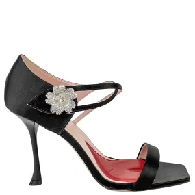 Roger Vivier I Love Vivier Daisy Heels in Black