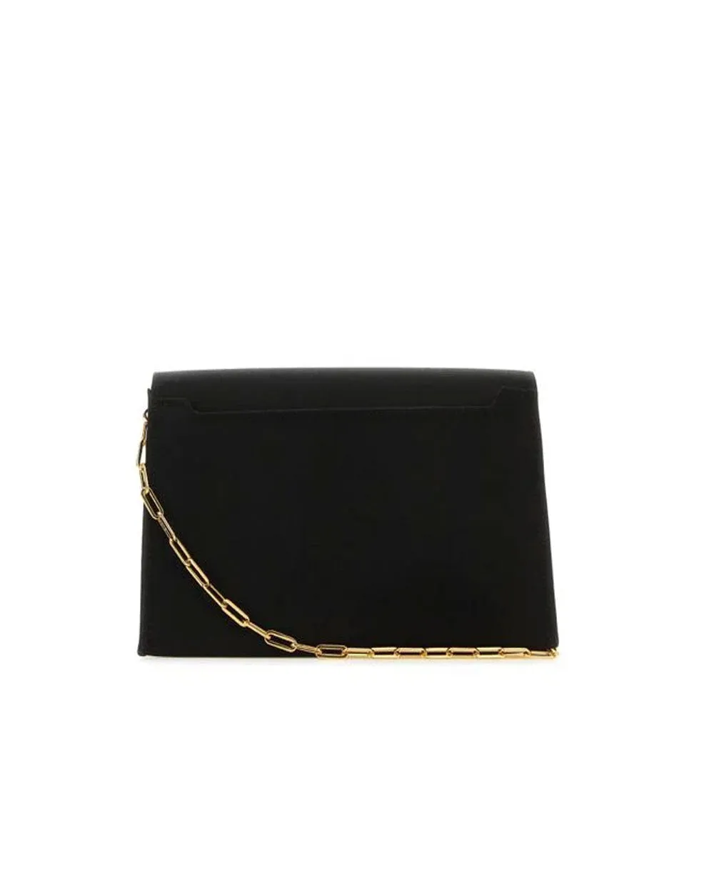 Satin Disco Bag in Black