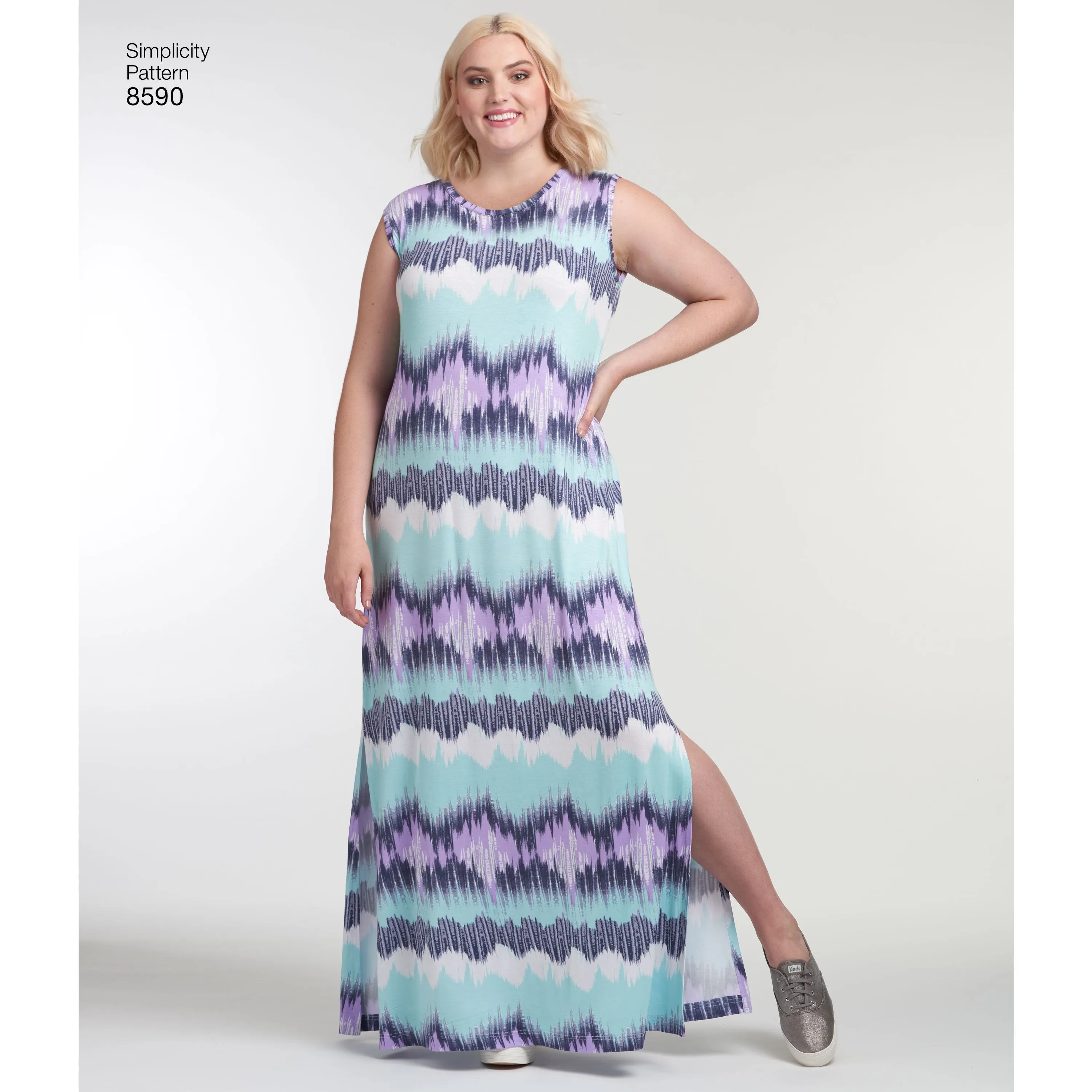 Simplicity Pattern 8590 knit dresses