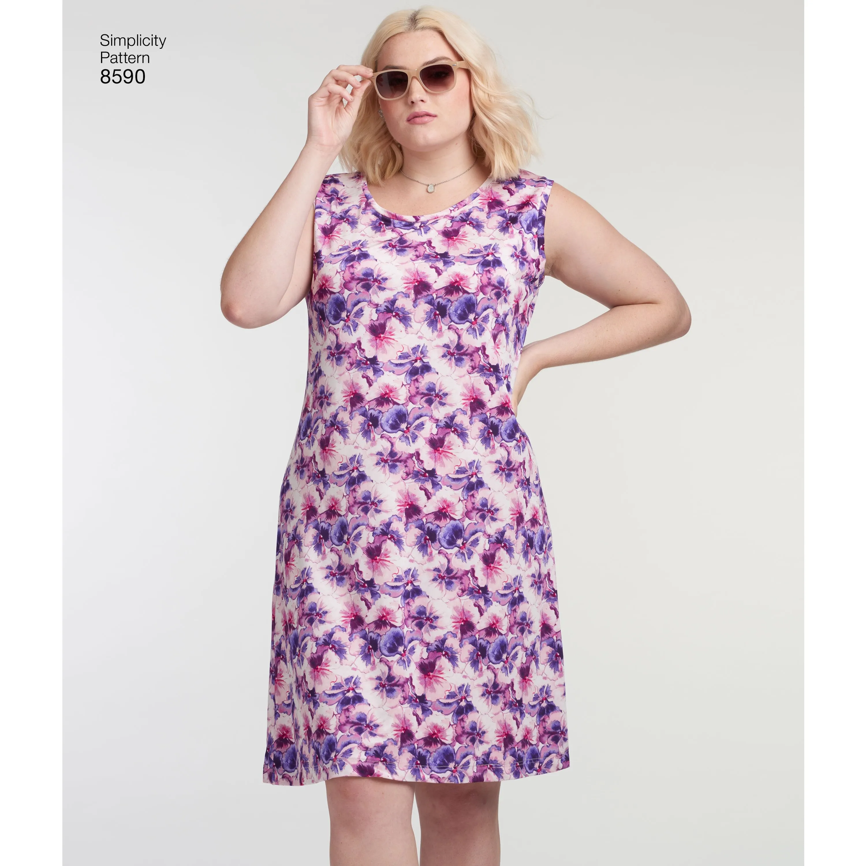 Simplicity Pattern 8590 knit dresses