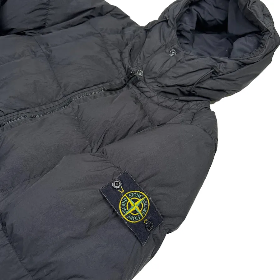 STONE ISLAND AW19 BLACK CRINKLE REPS NY DOWN JACKET