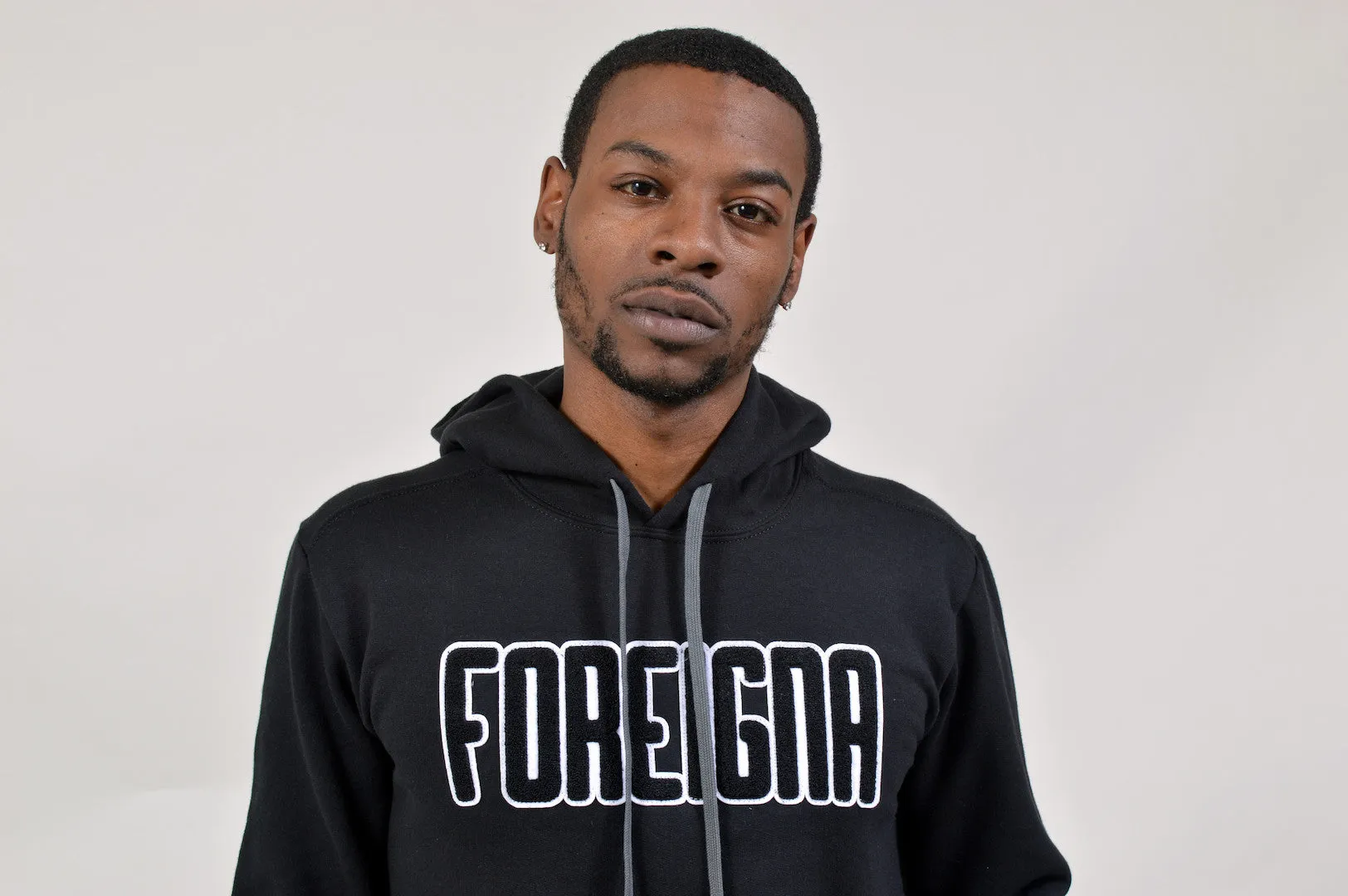 Streetwear Pullover Hoodies- Black