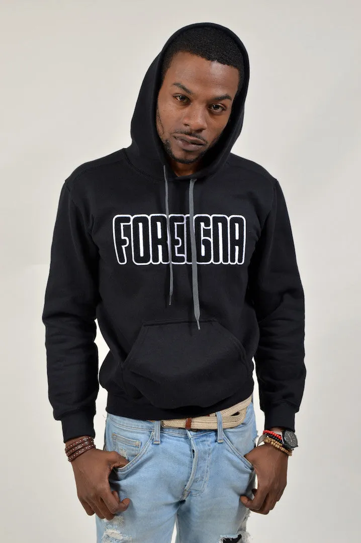 Streetwear Pullover Hoodies- Black