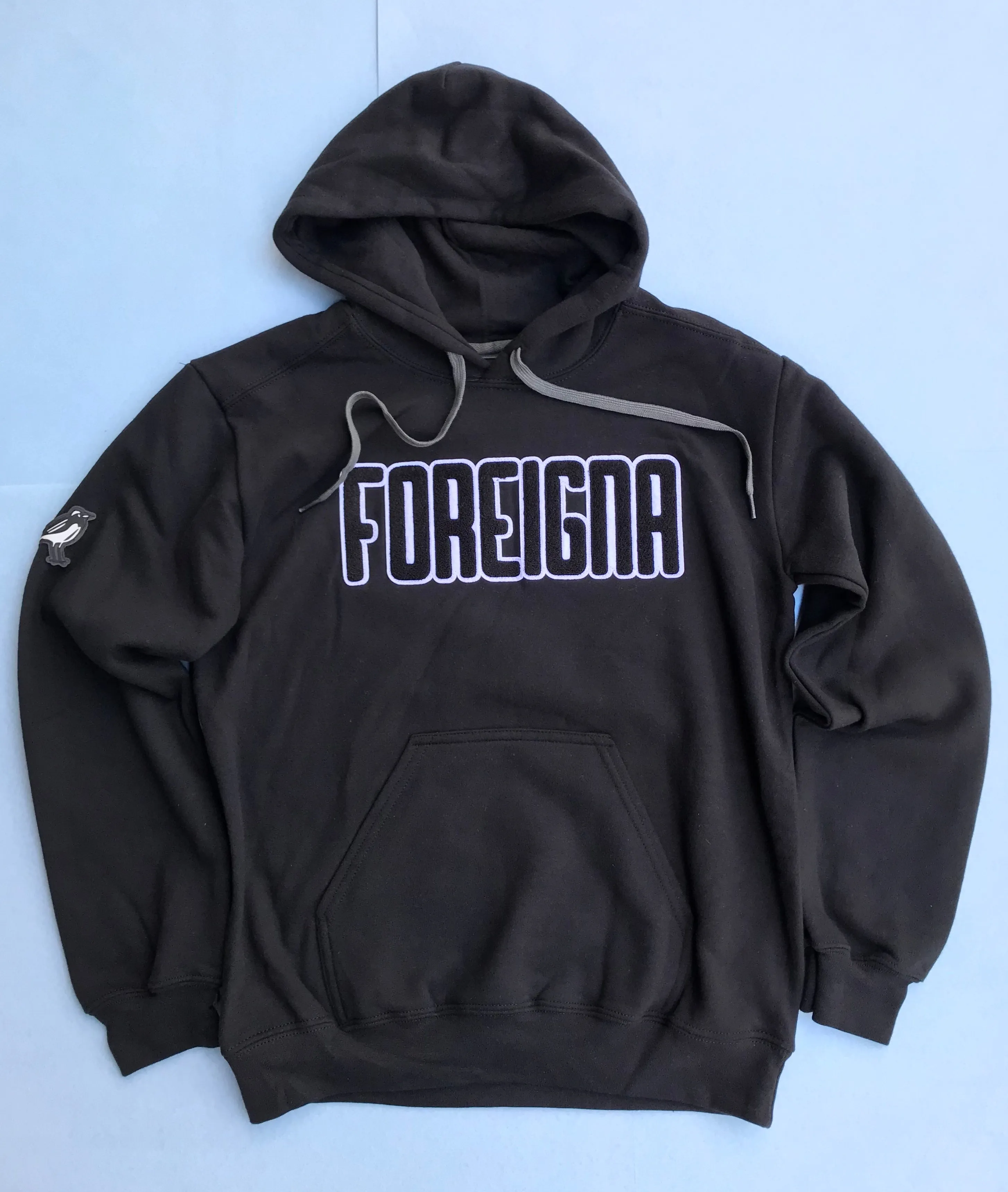 Streetwear Pullover Hoodies- Black