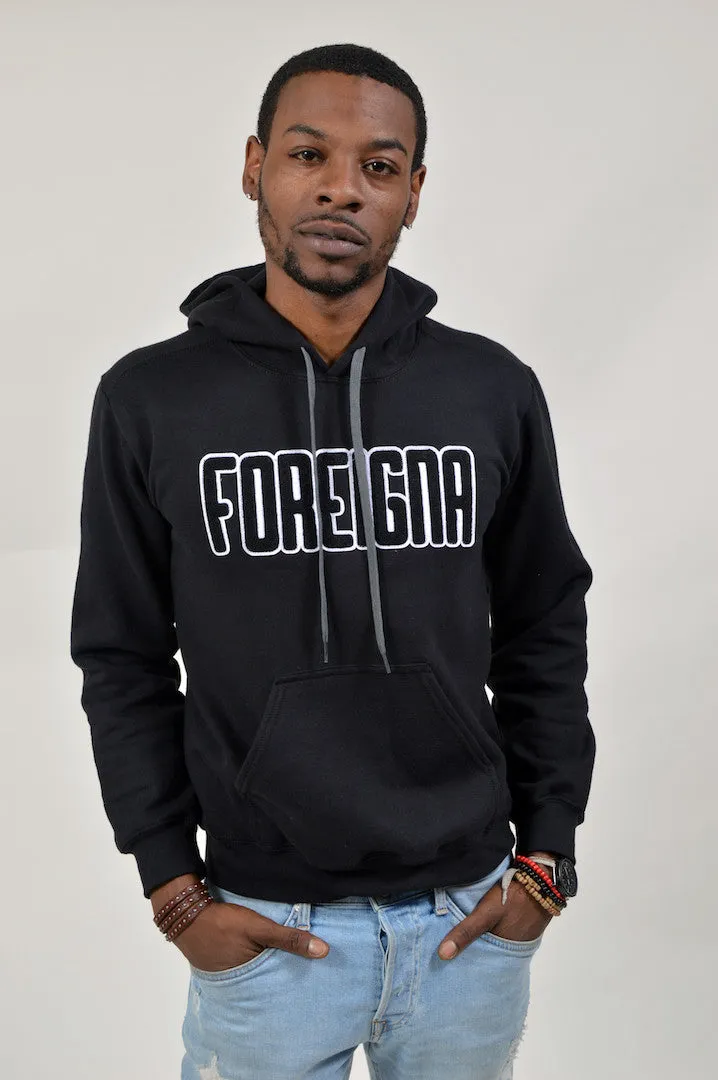 Streetwear Pullover Hoodies- Black