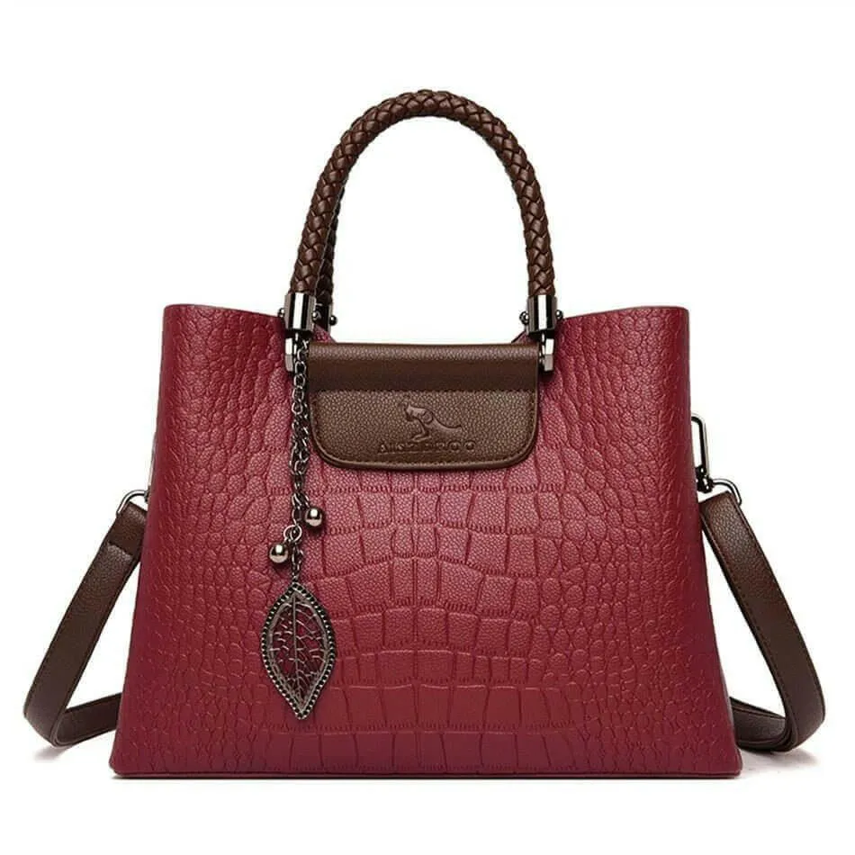 The ALEXANDRA  Genuine Leather Shoulder Bag