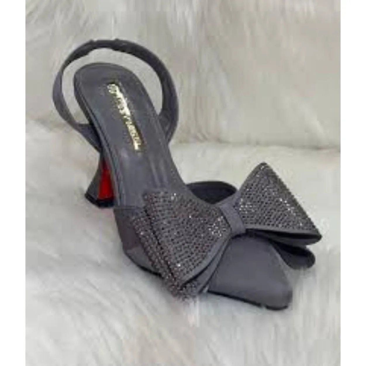 Women's Glitter Crystal luxury heels.