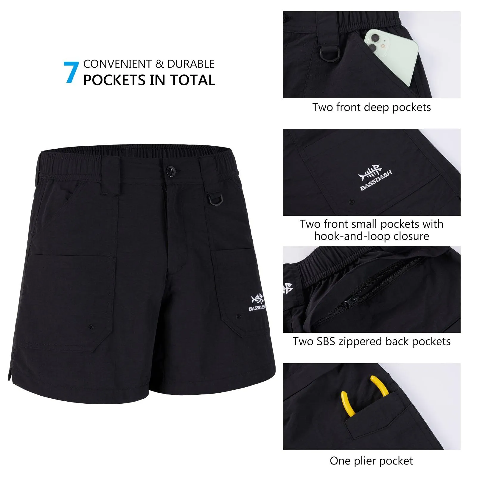 Youth 5in UPF 50  Quick Dry Fishing Shorts FP03Y