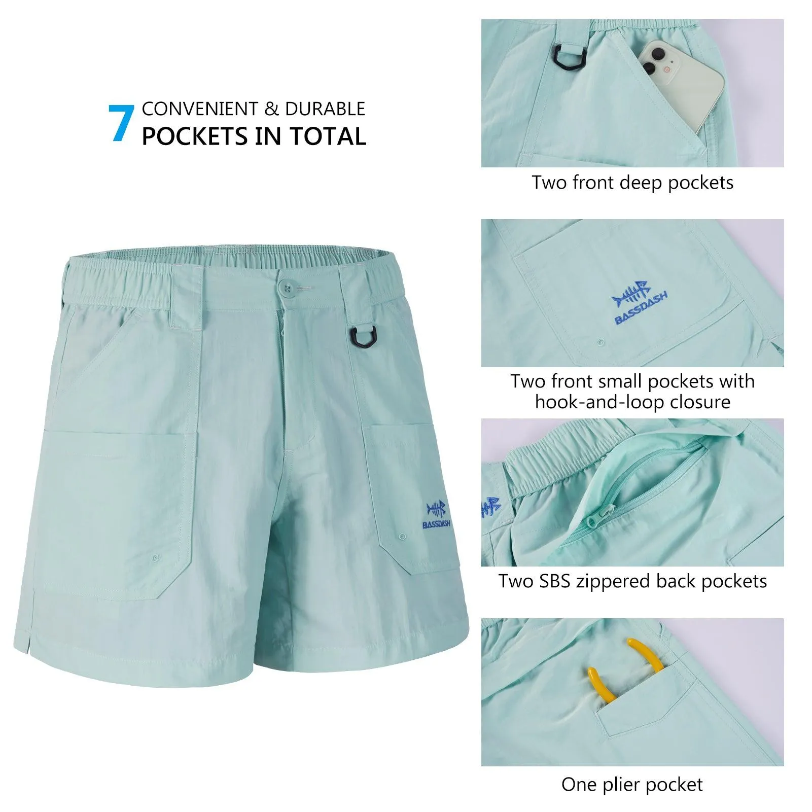 Youth 5in UPF 50  Quick Dry Fishing Shorts FP03Y