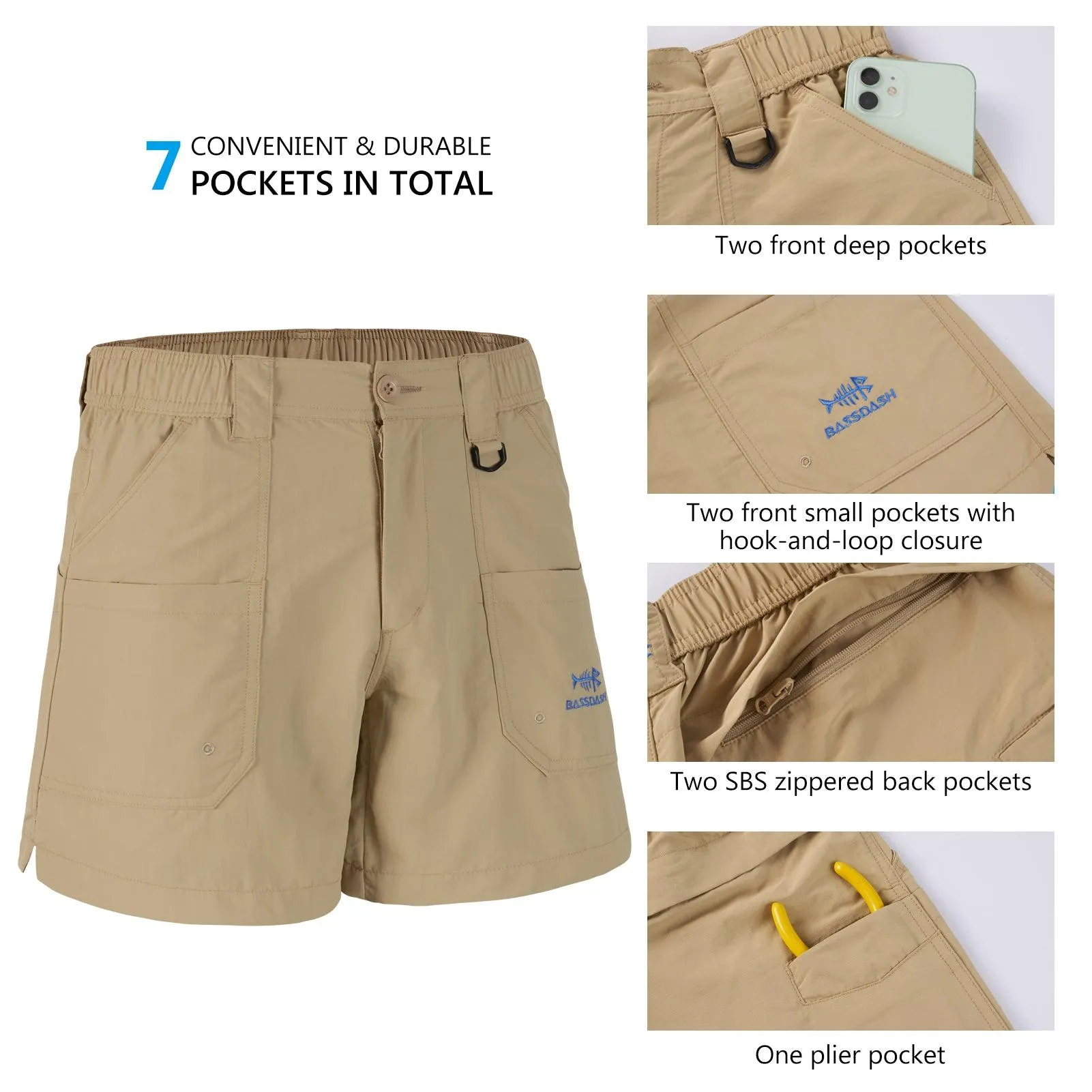 Youth 5in UPF 50  Quick Dry Fishing Shorts FP03Y