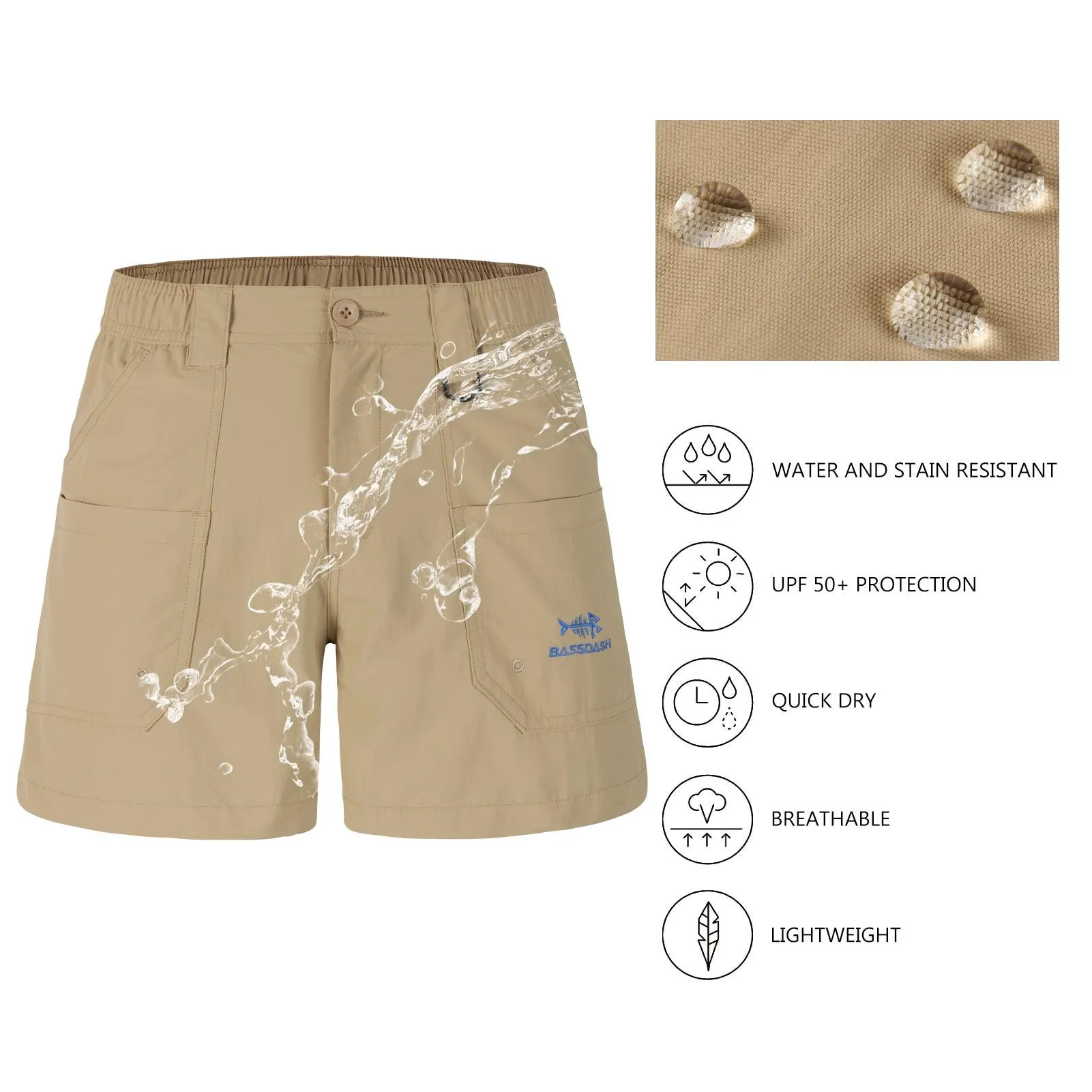 Youth 5in UPF 50  Quick Dry Fishing Shorts FP03Y